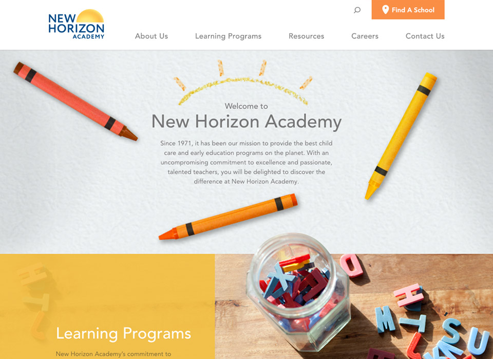 New Horizon Academy Branding & Website MJ Kretsinger